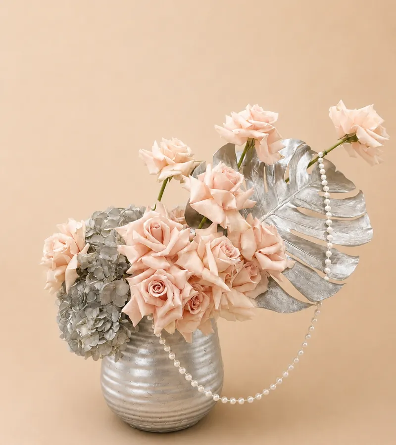 Silver vase